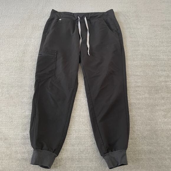 Figs Scrub Pants Womens M/P Zamora Technical Collection Medical Nursing Black - Picture 1 of 8